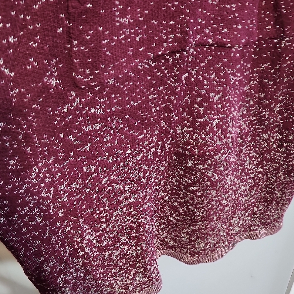 Torrid Burgundy Long Sleeve Hoodie Dress - Picture 7 of 9